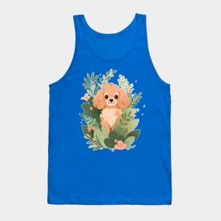 Cavapoo Dog Ferns Tank Top